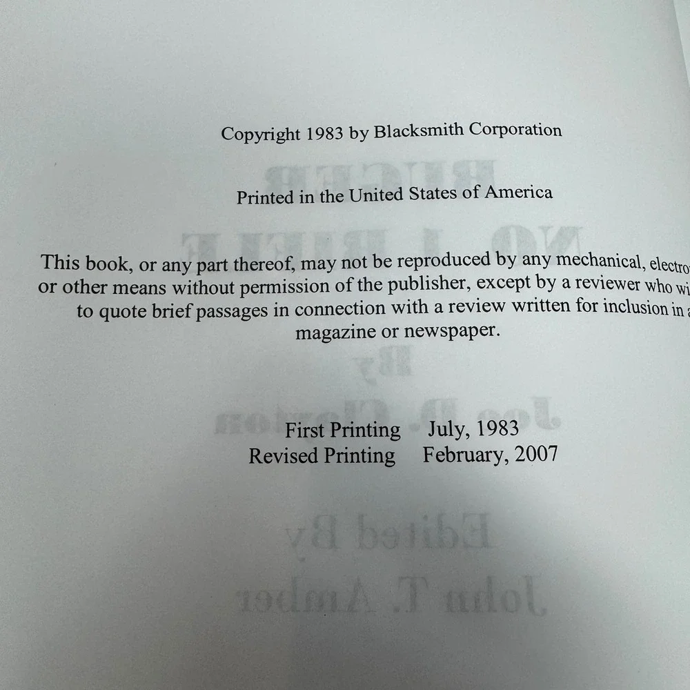 Blacksmith Corporation Publishers ruger no